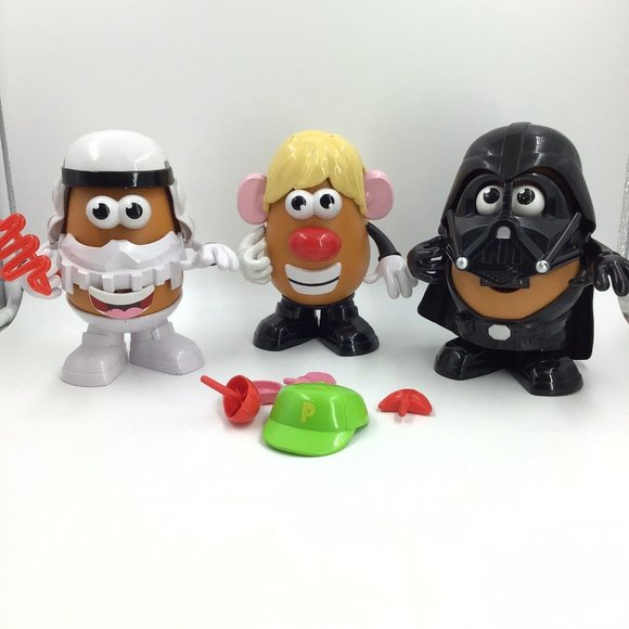 Star Wars Mr Potato Head Lot 3 Darth Tater Vader, SpudTrooper Stormtrooper, Luke - Picture 1 of 6